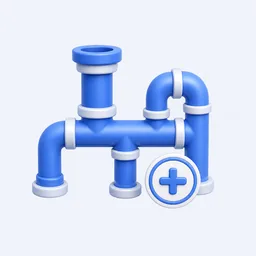Icono 3D de Cambio y Reparación de Grifos